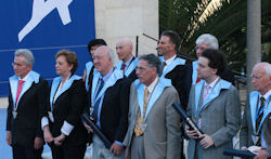 Conferment of the honorary doctorates in teh Rothenberg Amphitheater on Mount Scopus